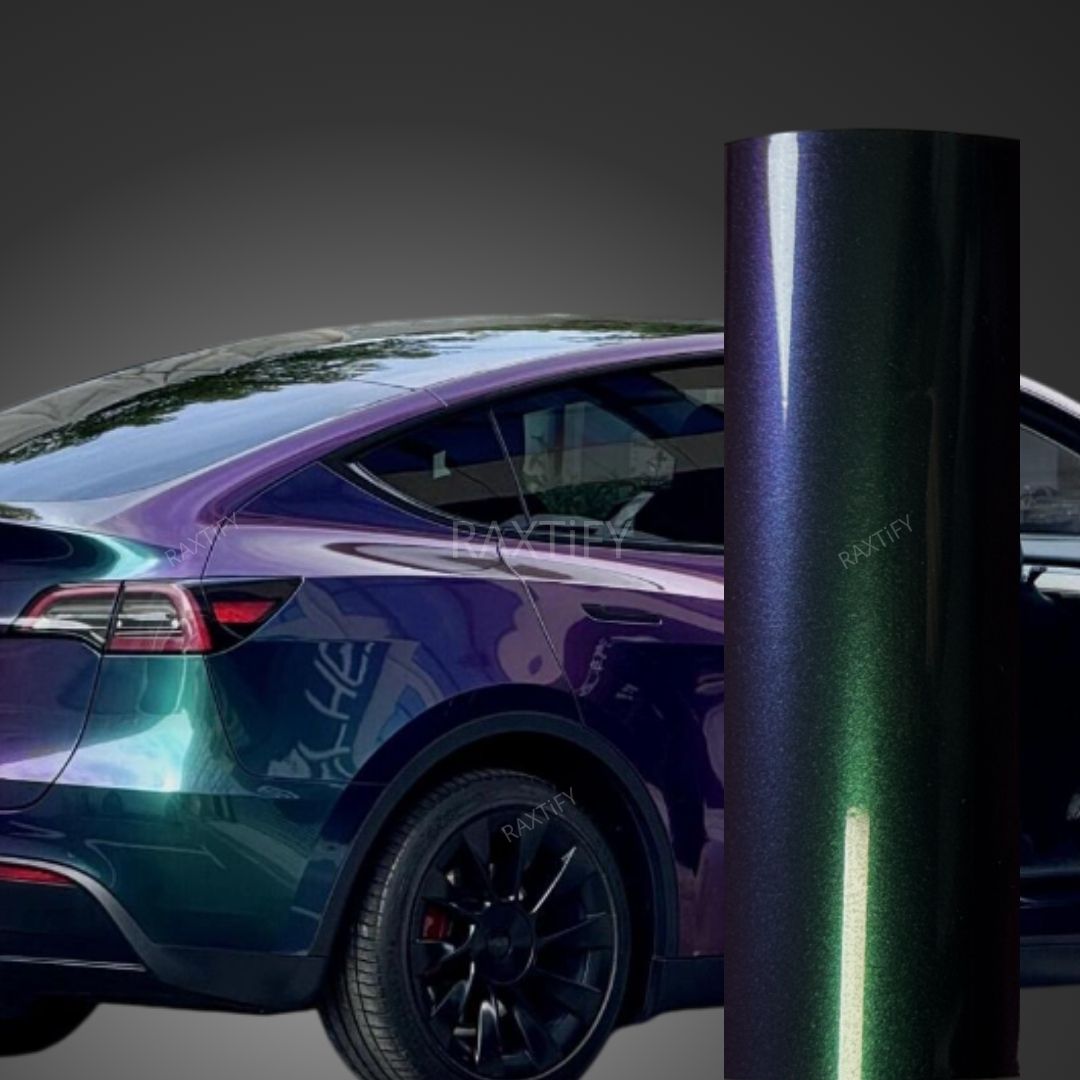 Color Shift Spectrum Jungle Purple Green Vinyl Wrap