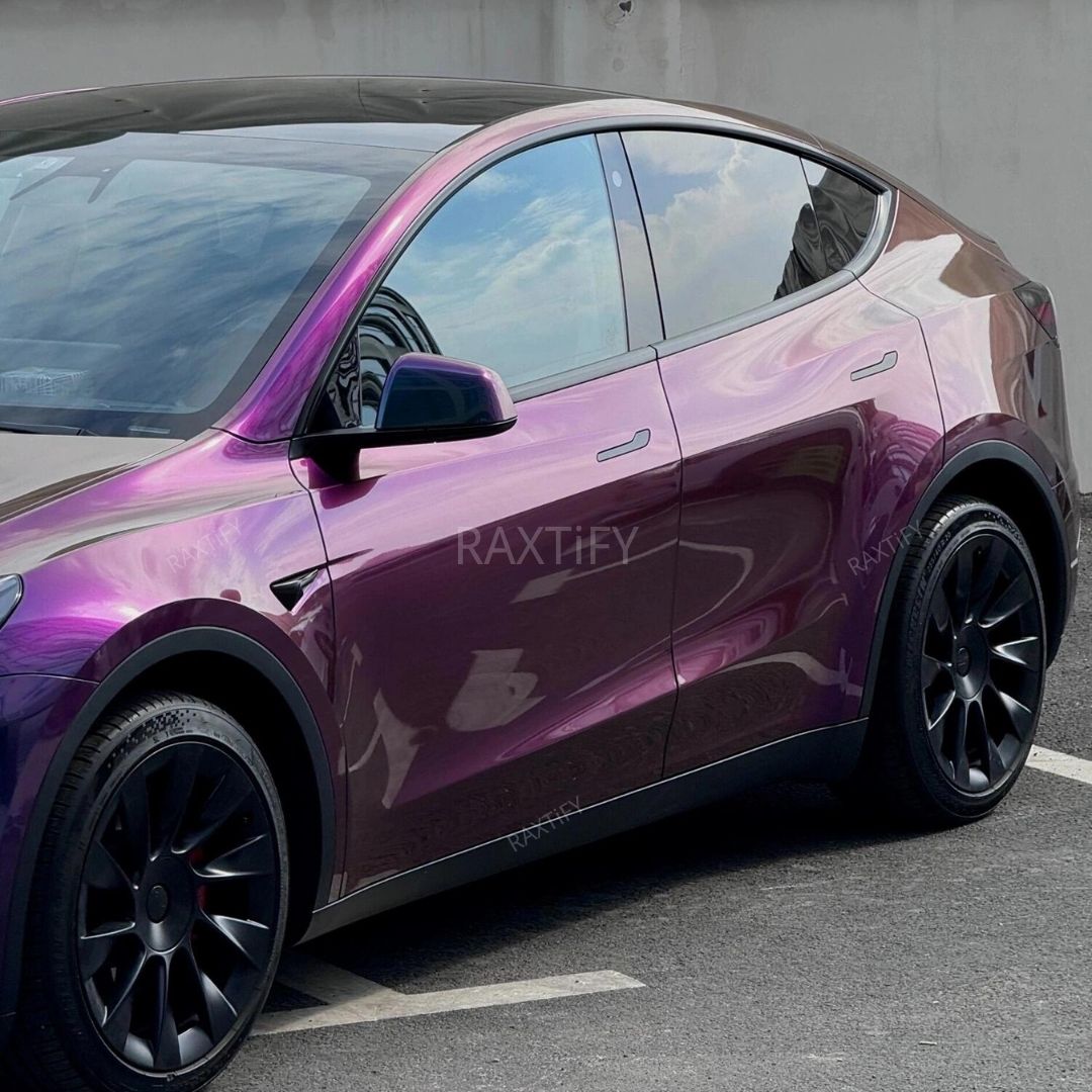 Color Shift Spectrum Jungle Purple Green Vinyl Wrap