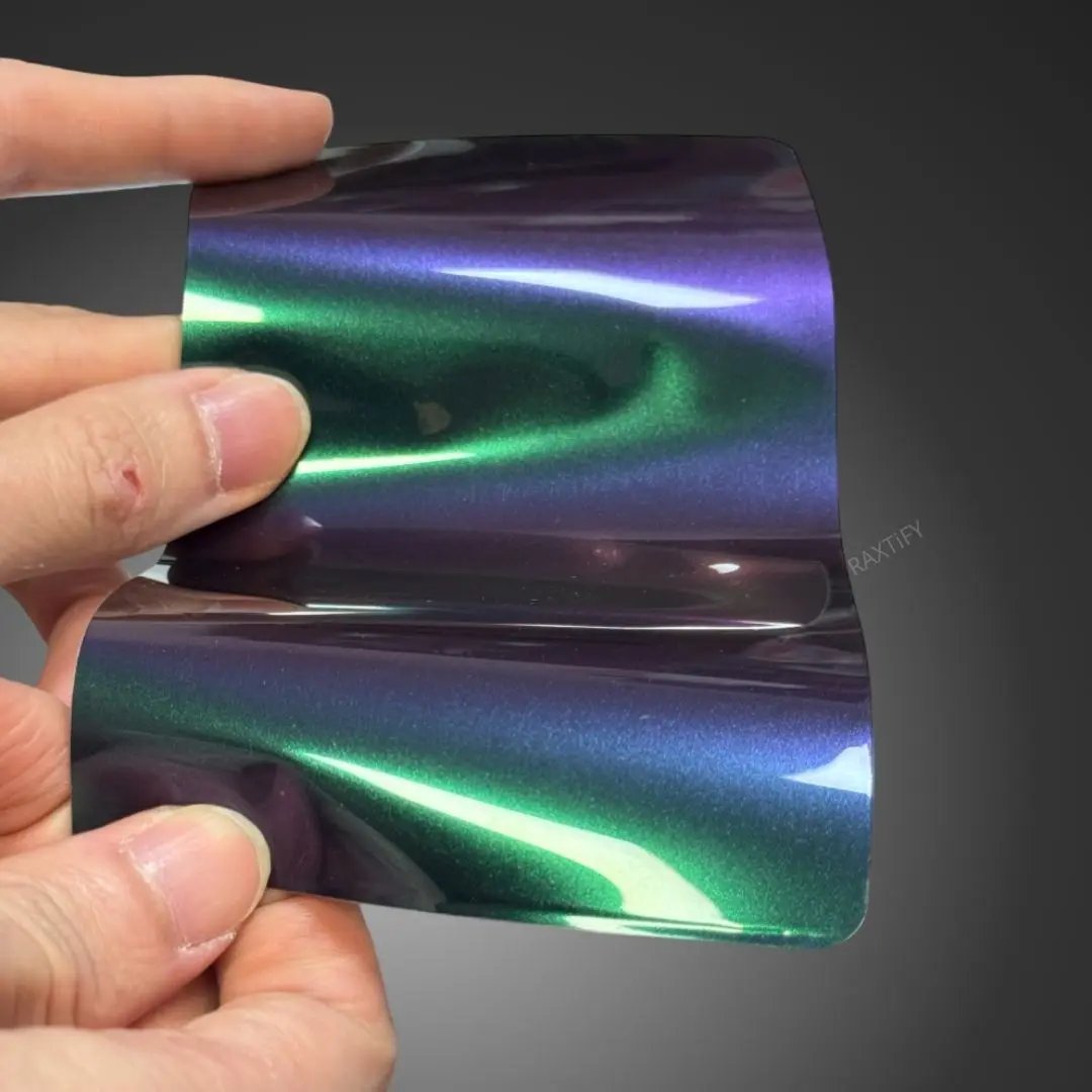 Color Shift Spectrum Jungle Purple Green Vinyl Wrap