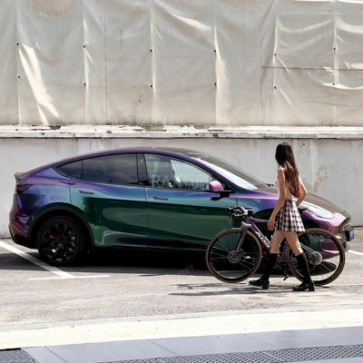 Color Shift Spectrum Jungle Purple Green Vinyl Wrap