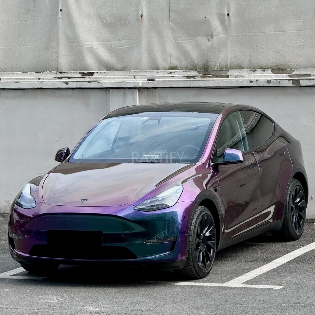 Color Shift Spectrum Jungle Purple Green Vinyl Wrap