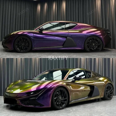 Color Shift Spectrum Purple Gold Vinyl Wrap