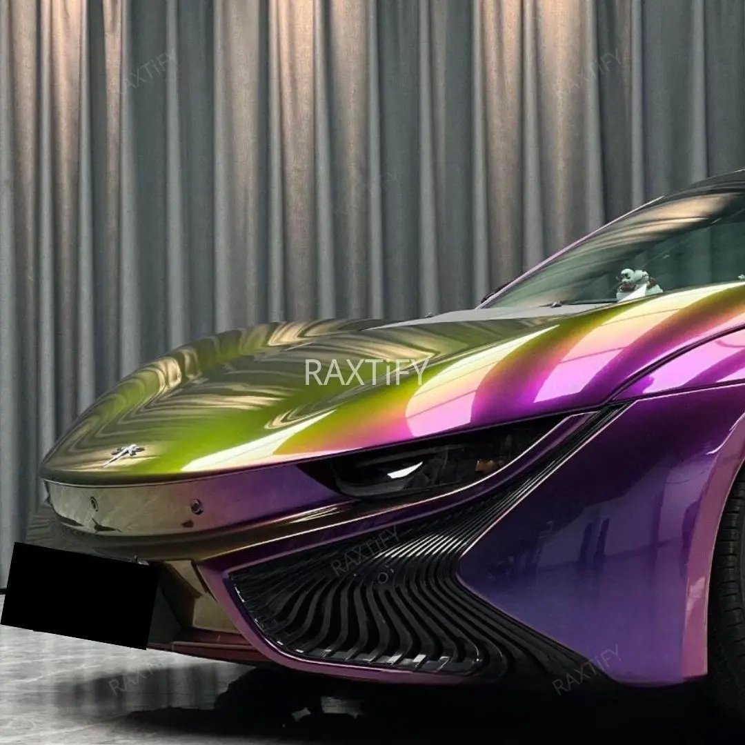 Color Shift Spectrum Purple Gold Vinyl Wrap