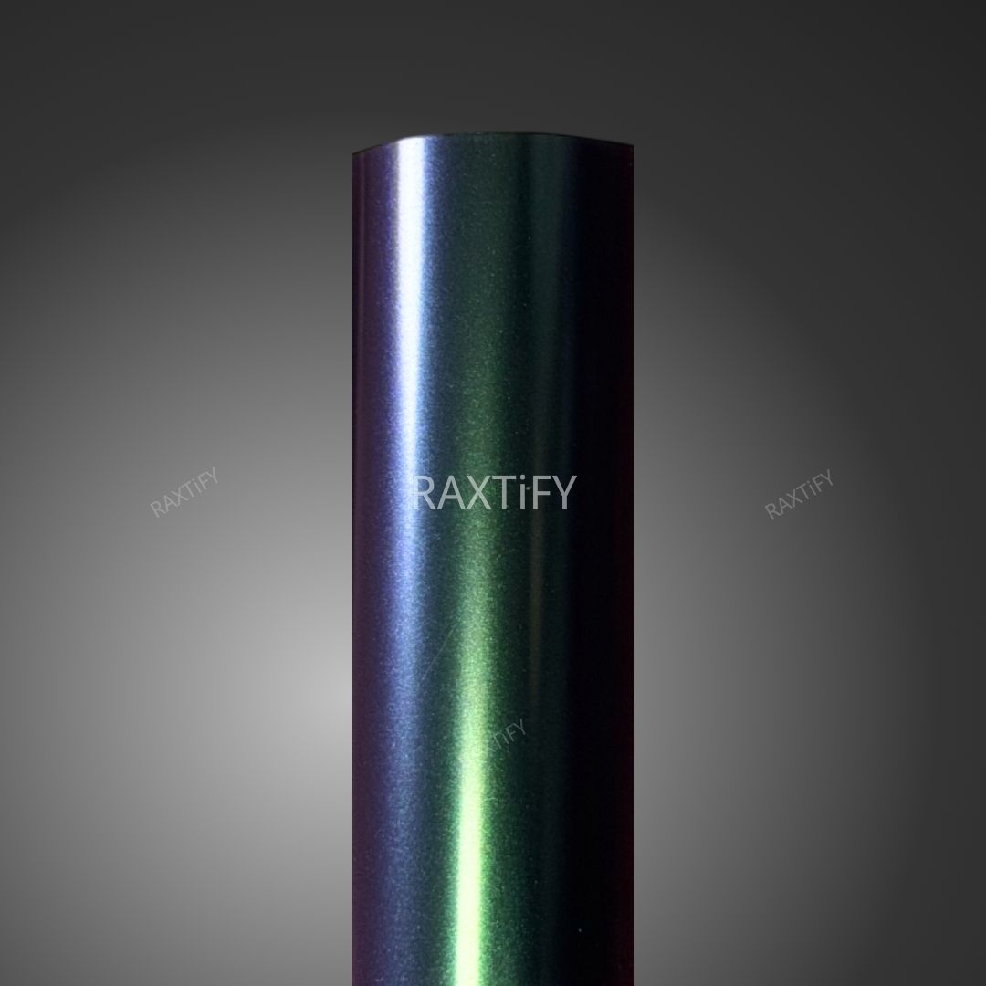 Color Shift Spectrum Satin Jungle Purple Green Vinyl Wrap