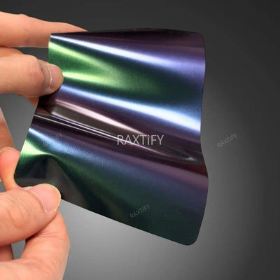 Color Shift Spectrum Satin Jungle Purple Green Vinyl Wrap