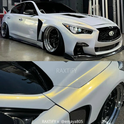 Color Shift White Gold Vinyl Wrap