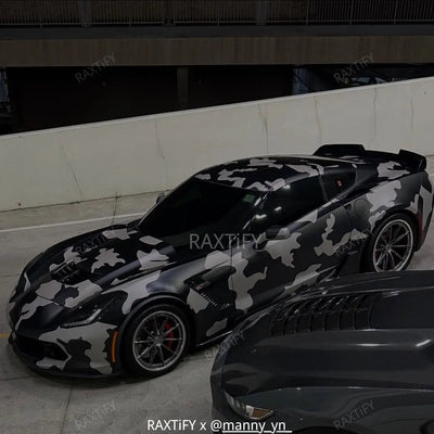 Corvette Custom Camouflage Vinyl Wrap