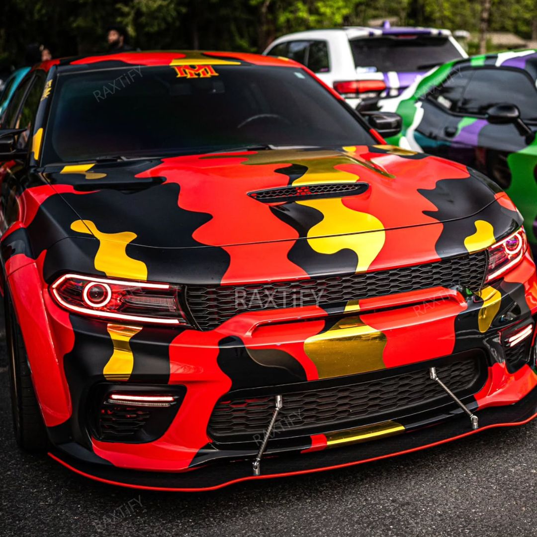 Dodge Charger WB Scatpack Camouflage Vinyl Wrap