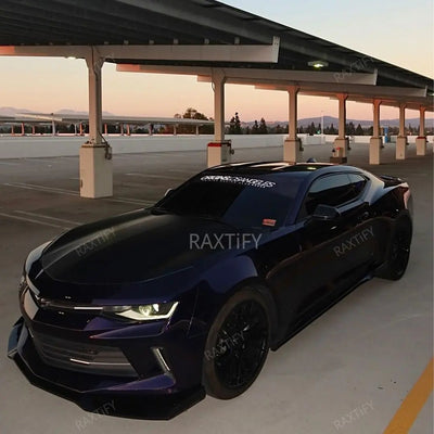 Gloss Metallic Glitter Black Purple Car Wrap