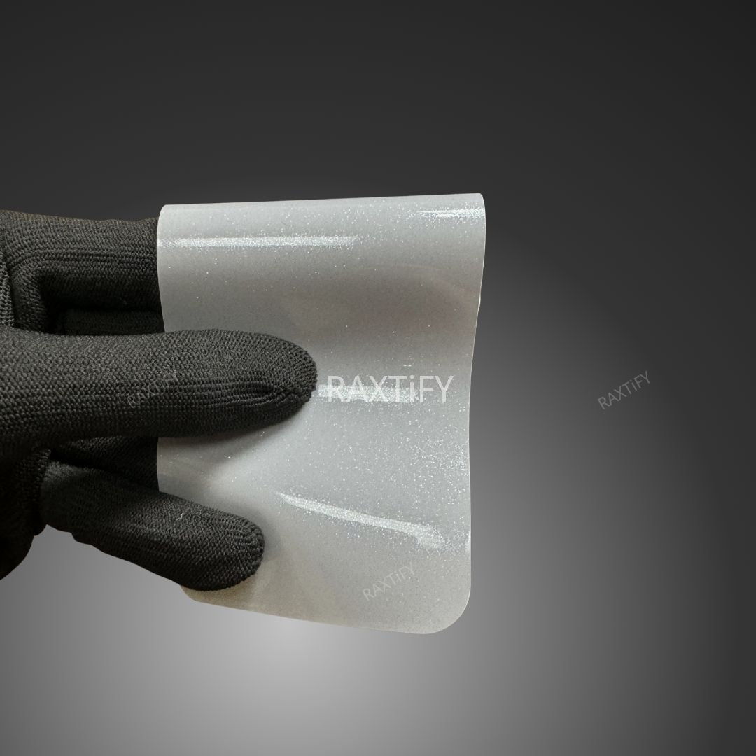 Gloss Diamod Pearl Nardo Gray Vinyl Wrap sample card