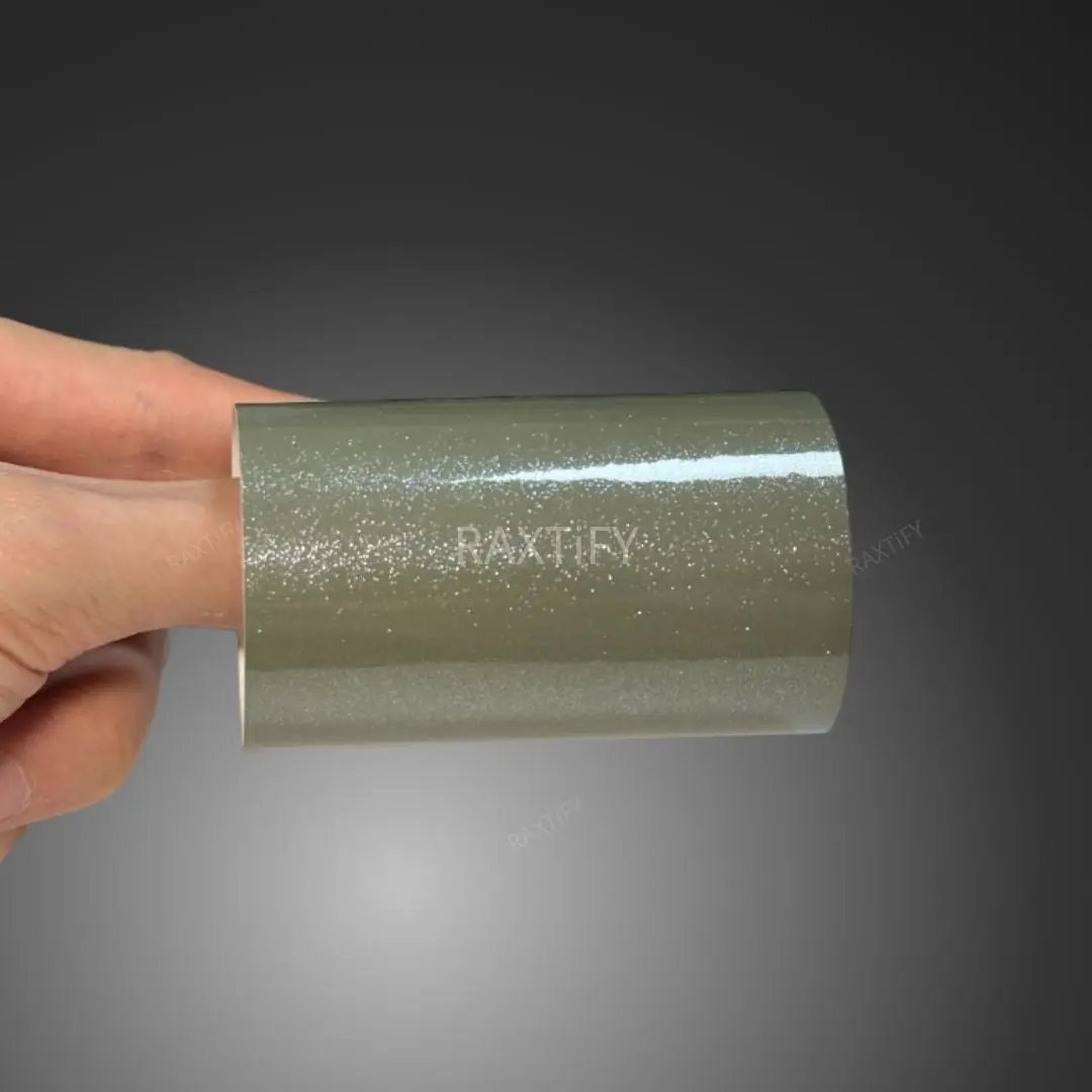 Gloss Diamond Pearl Military Green Vinyl Wrap