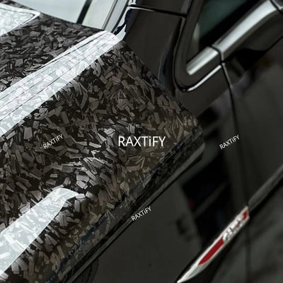 Gloss Camouflage Black Forged Carbon Vinyl Wrap