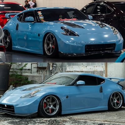 Gloss China Blue Vinyl Wrap full look