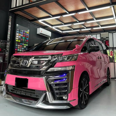 Gloss Diamond Pearl Azalea Pink Vinyl Car Wrap