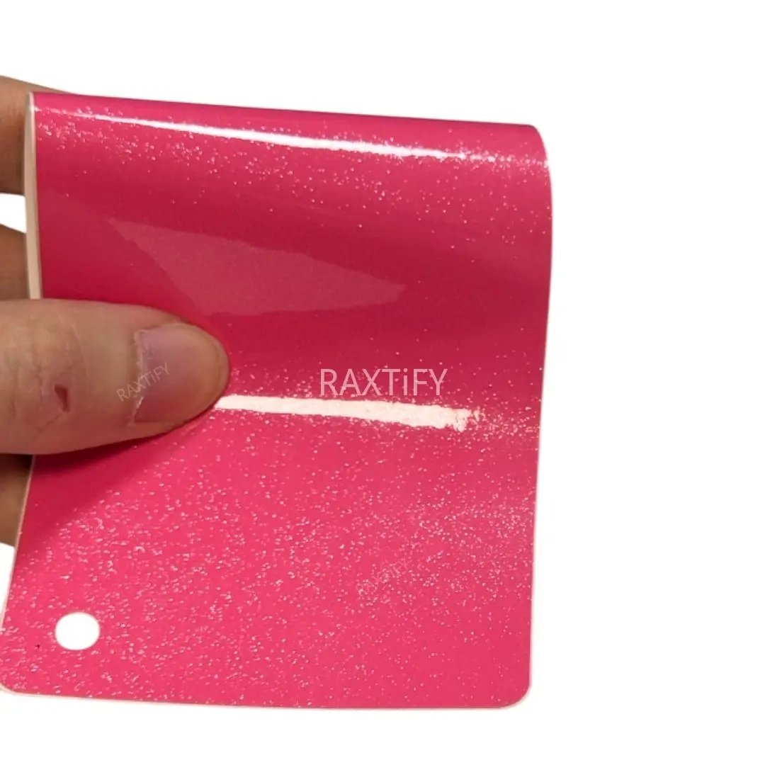 Gloss Diamond Pearl Azalea Pink Vinyl Car Wrap
