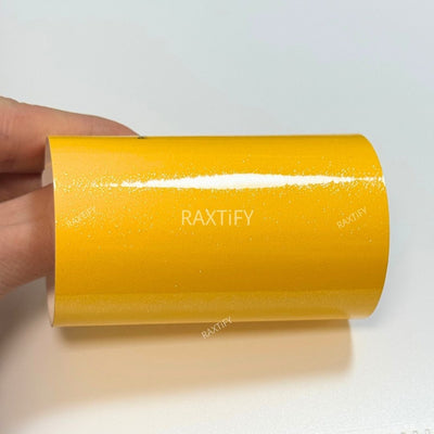 Gloss Diamond Pearl Sunflower Yellow Vinyl Wrap