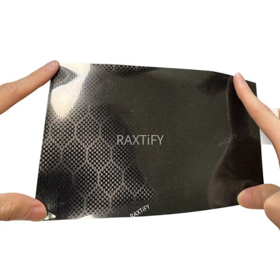 Gloss Honeycomb Carbon Fiber Black Vinyl Wrap