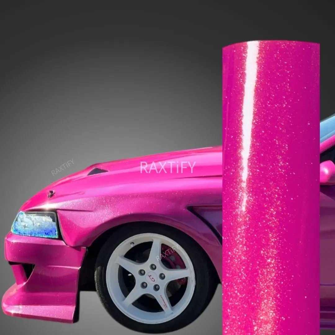 thumbnail interactive-video image 1 of Gloss Metallic Magenta Purple Car Vinyl Wrap Sheet | Color-Shifting Chameleon Film With Air Release | 3Mil Thickness For DIY Projects 1 of 2