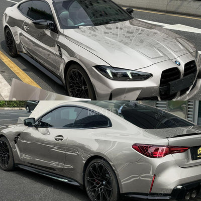 BMW Gloss Metalic Victor Silver Vinyl Wrap