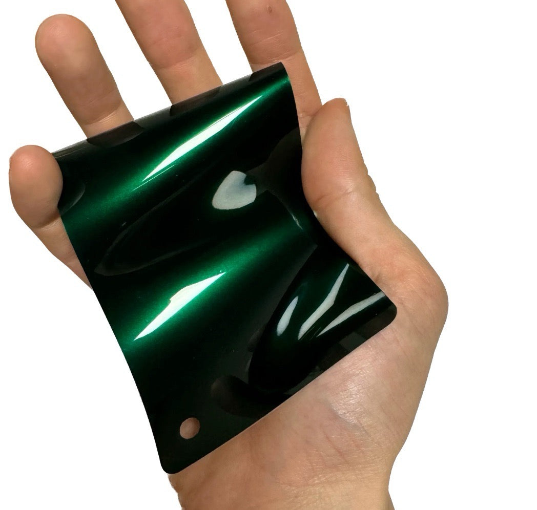 Gloss Metallic Agate Green Car Wrap swatch card