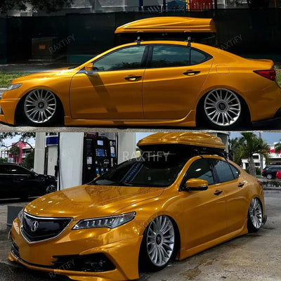 Gloss Metallic Amber Gold Car Wrap