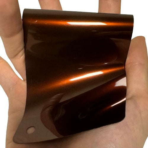 Gloss Metallic Dark Copper Car Wrap swatch card