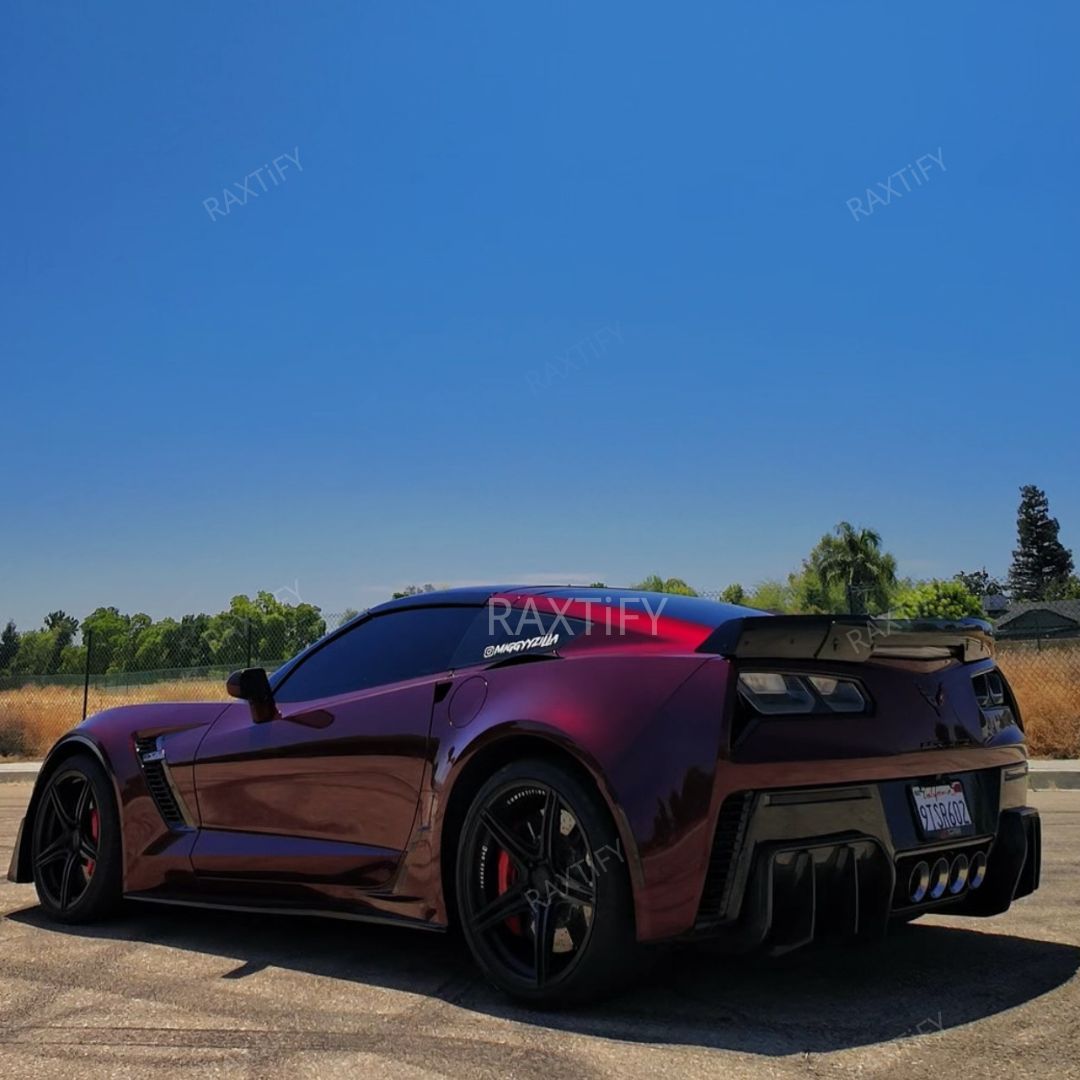 Gloss Metallic Dark Plum Purple Vinyl Wrap