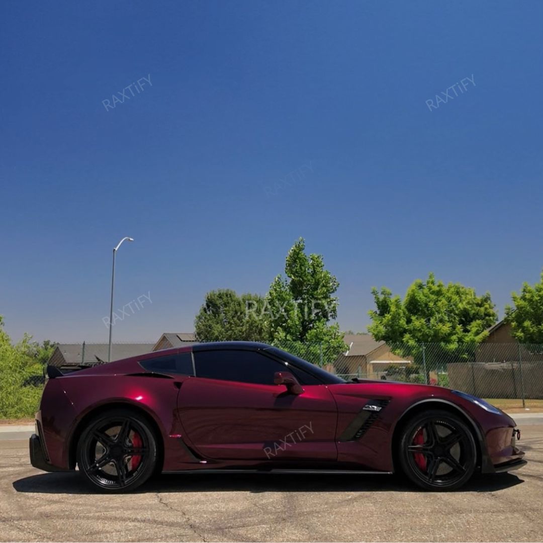 Gloss Metallic Dark Plum Purple Vinyl Wrap