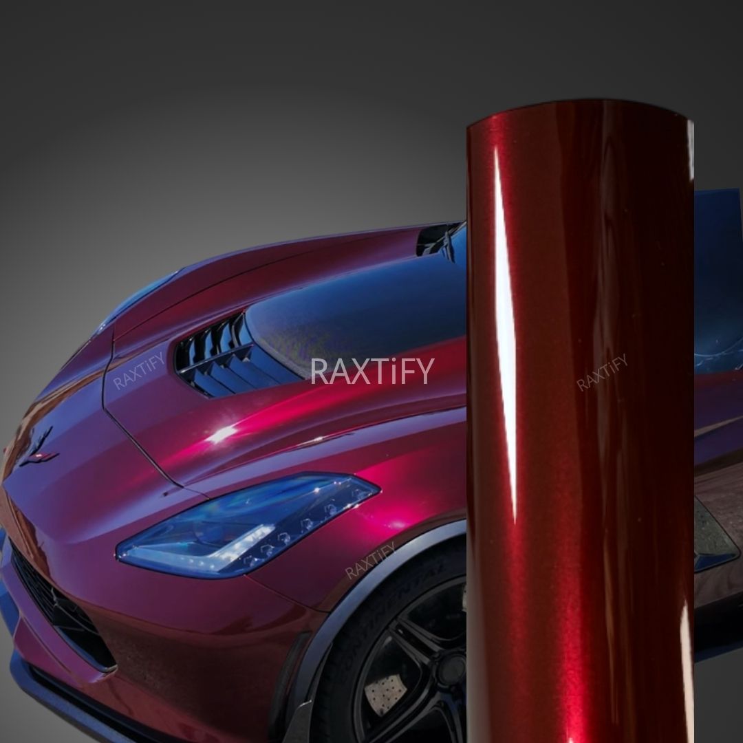 Gloss Metallic Dark Plum Purple Vinyl Wrap