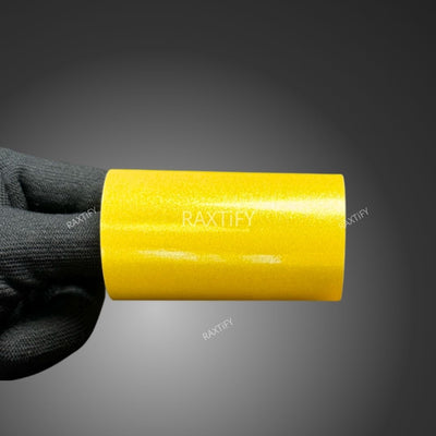 Gloss Metallic Diamond Yellow Vinyl Wrap