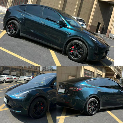 Gloss Metallic Frozen Emerald Green Vinyl Wrap