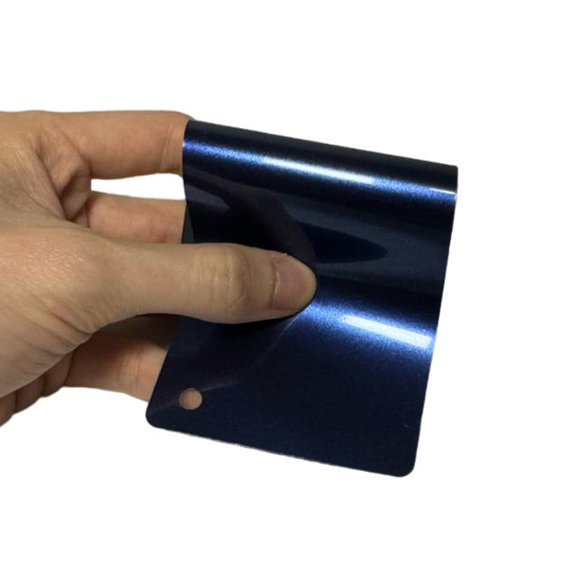 Gloss Metallic Galaxy Blue Vinyl Wrap swatch book