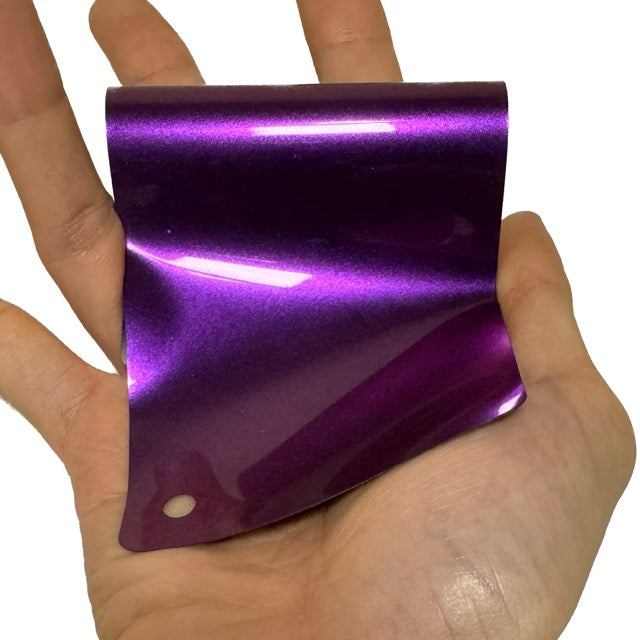 Gloss Metallic Grape Purple Vinyl Wrap swatch book