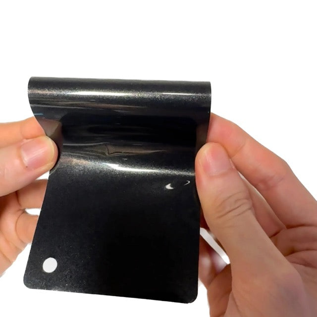 Gloss Metallic Graphite Gray Car Wrap Swatch Card