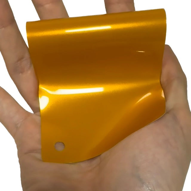 Gloss Metallic Hermes Orange Vinyl Wrap swatch book