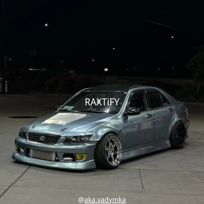 Gloss Metallic Light Steel Blue Vinyl Wrap Lexus