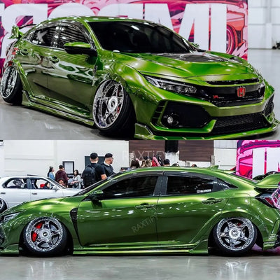 Gloss Metallic Mamba Green Car Wrap Color