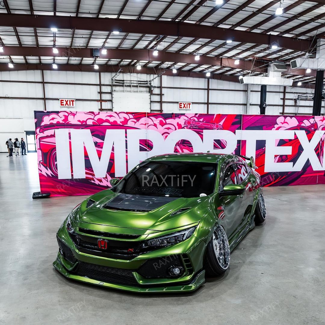 Gloss Metallic Mamba Green Car Wrap Color