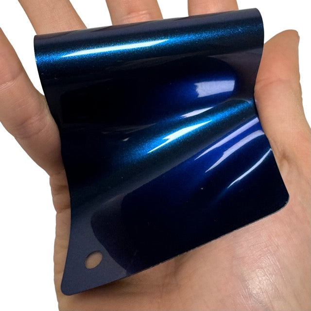 Gloss Metallic Midnight Blue Car Wrap swatch book