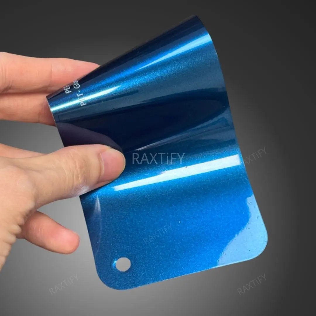 Gloss Metallic Midnight Blue Teal Vinyl Wrap