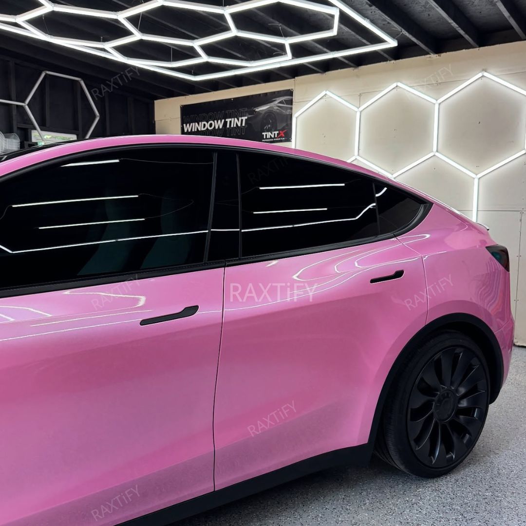 Gloss Metallic Pearl Pink Car Wrap