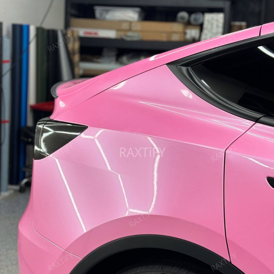 Gloss Metallic Pearl Pink Car Wrap