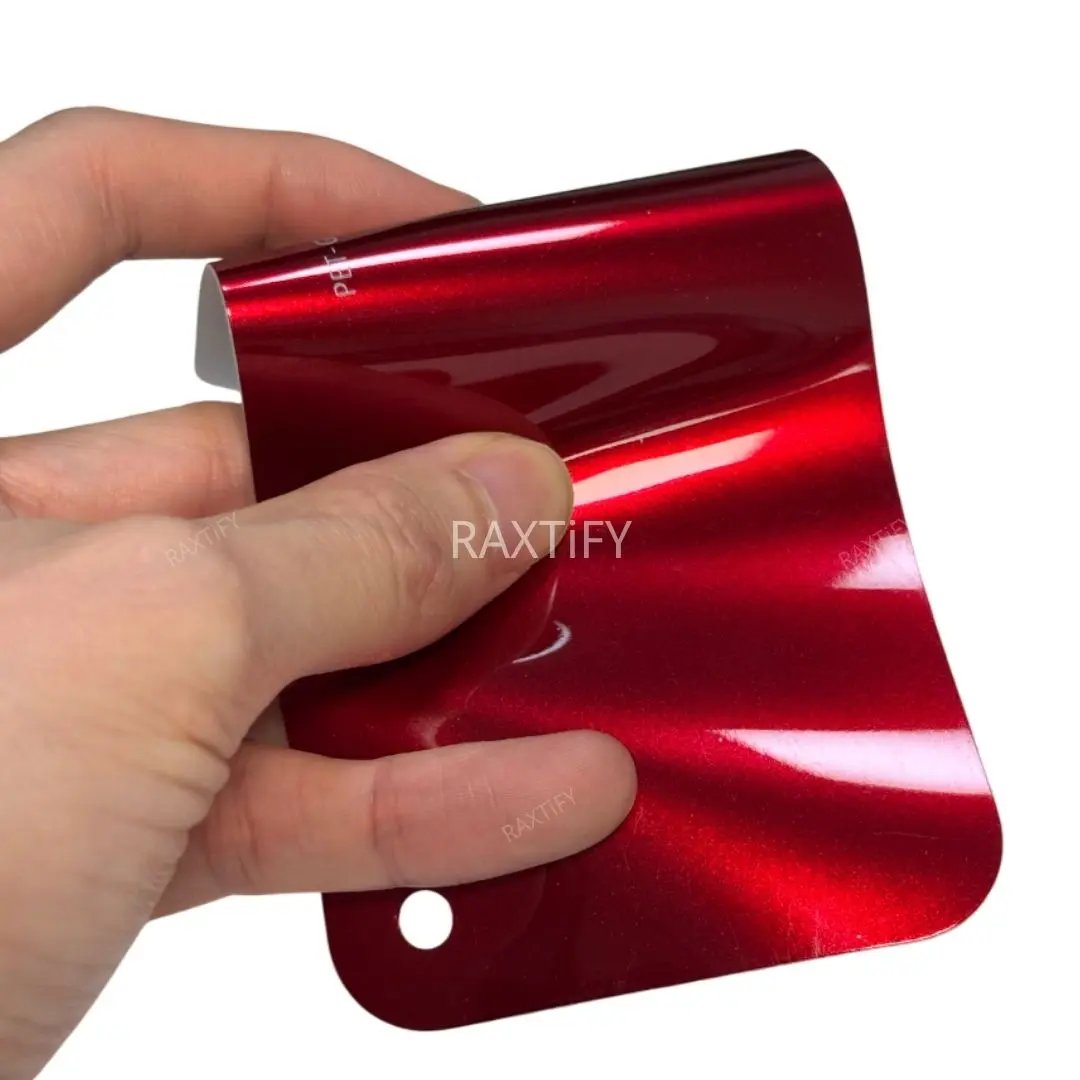 Gloss Metallic Raspberry Red Vinyl Car Wrap
