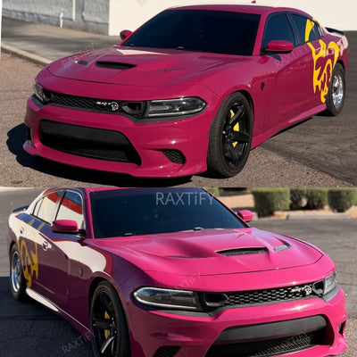 Gloss Ruby Star Vinyl Wrap Charger Look