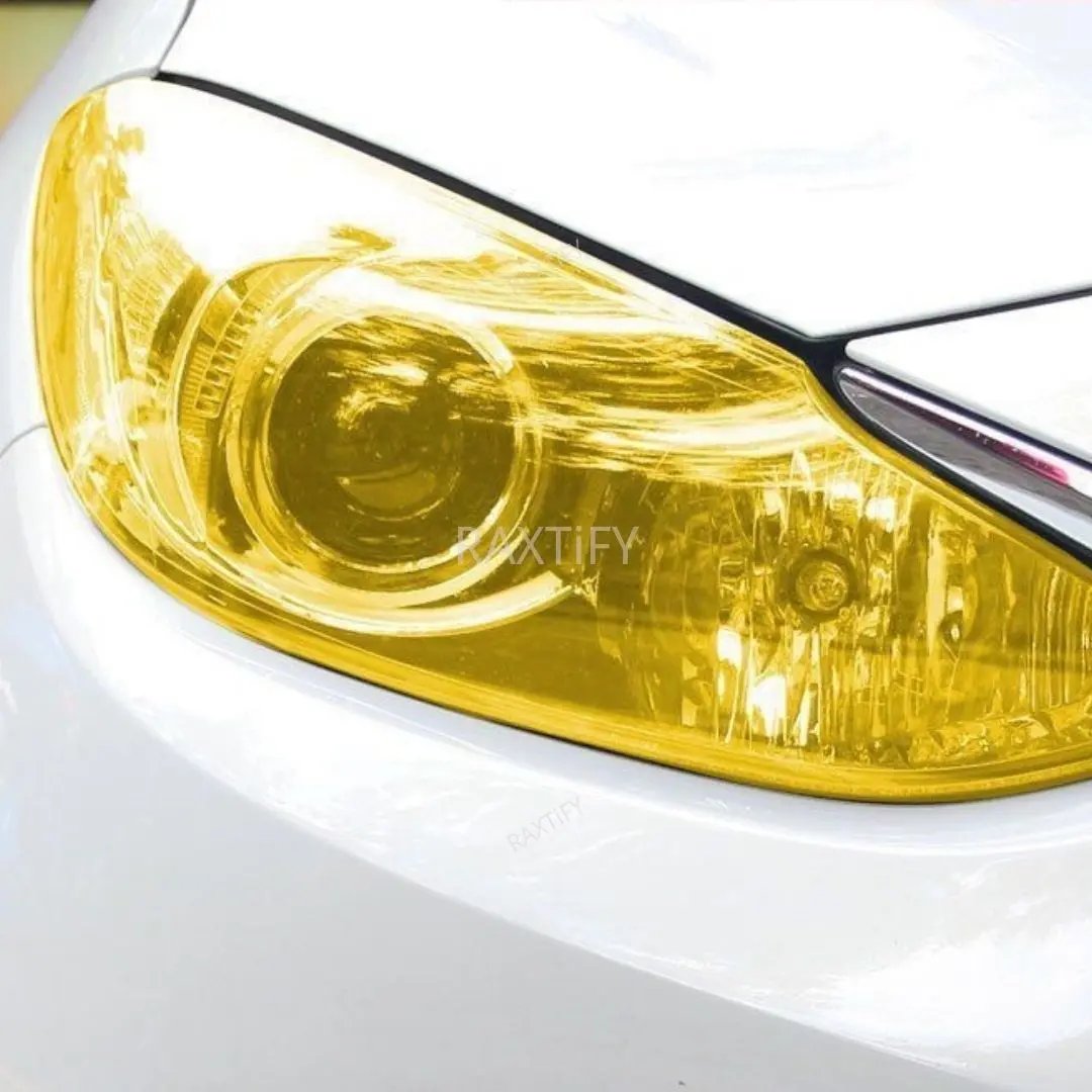 Golden Yellow Headlight Tint Film