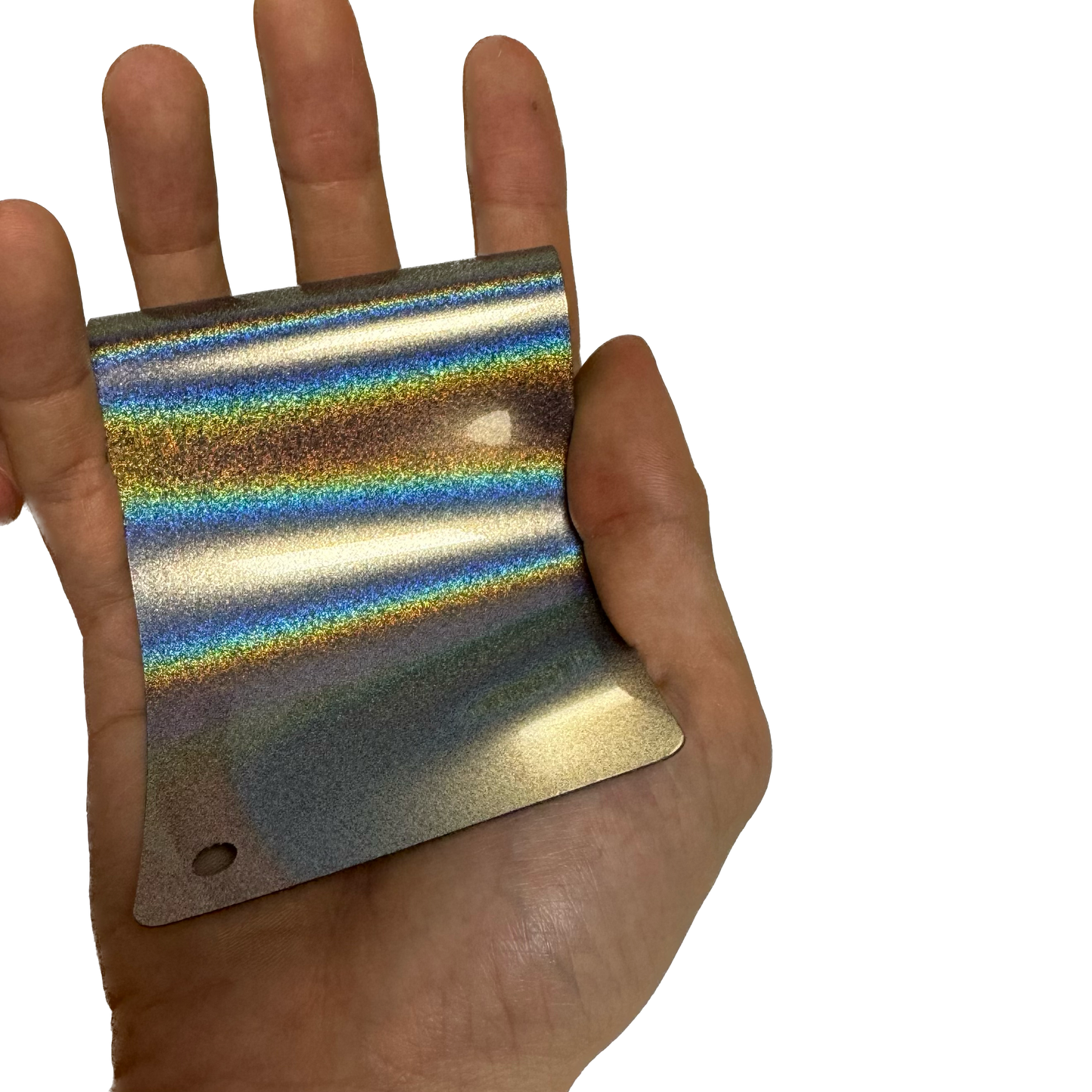 Laser Gloss Silver Vinyl Wrap