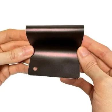 Satin Chrome Black Red Vinyl Wrap Film