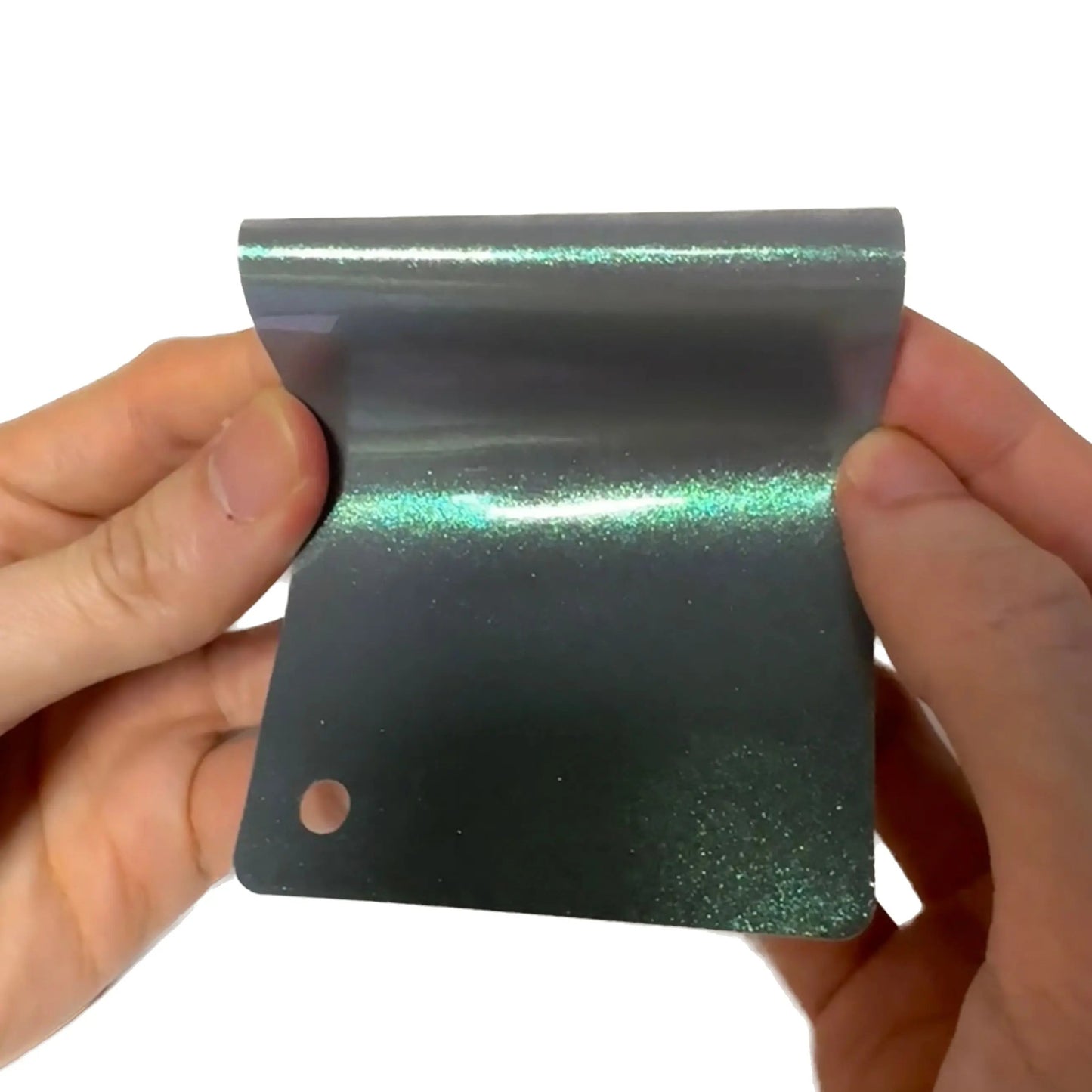 Color Shift Glitter Blue Silver Vinyl Wrap