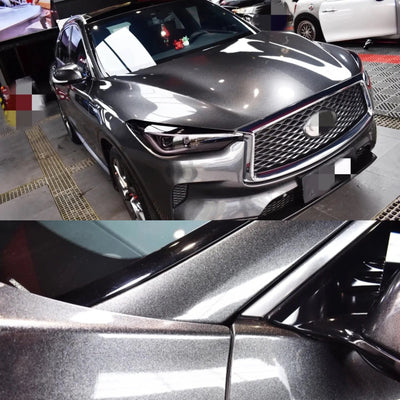 Gloss Metallic Coal Ash Vinyl Wrap raxtify