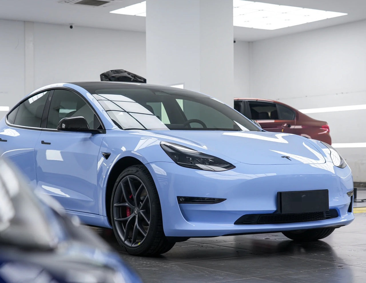 Super Gloss Mist Blue Vinyl Wrap